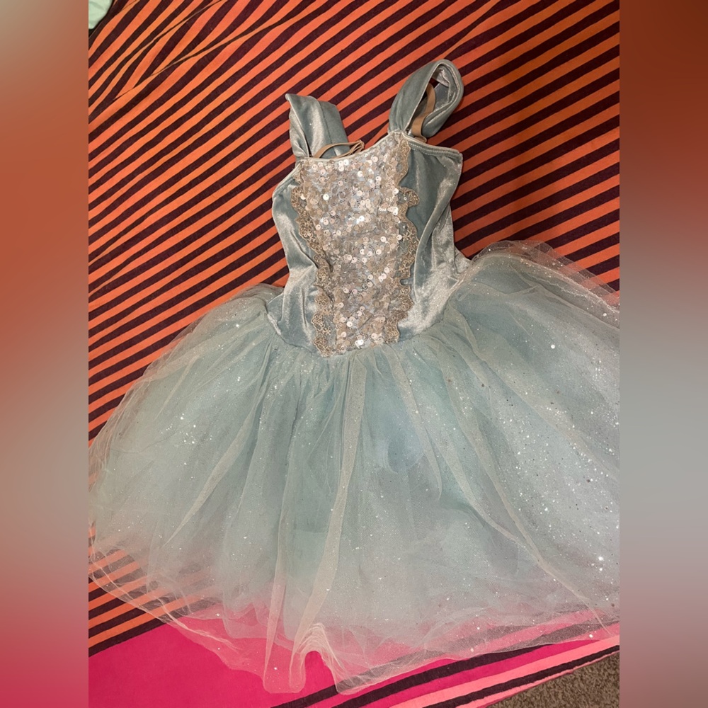 Revolution Sparkle Tulle Princess Ballerina Costume in Light Blue size MC
